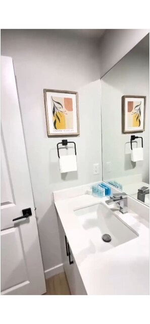 Towels, soap, toilet paper