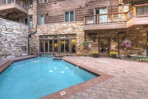 Outdoor pool, a heated pool - Ski-In/Ski-Out Retreat - Pool, Hot Tub, & Fitness Center! (Keystone)