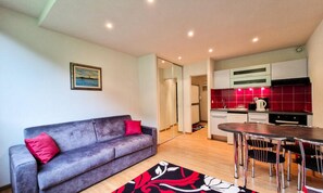 Living area - Fully Renovated Studio Close to the Slopes (Araches-la-Frasse)