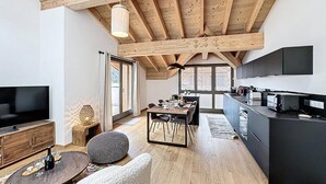 Coffee/tea maker, fridge, microwave, oven - Caladon - Apartment - 4/5 People - Close to the Center (Les Gets)