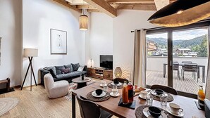 Living area - Caladon - Apartment - 4/5 People - Close to the Center (Les Gets)