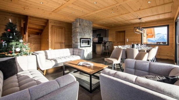 Living area - Apartment Near Aiguilles D'arves Trails (Fontcouverte-la-Toussuire)