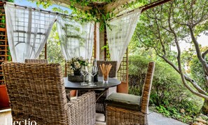 Outdoor dining - Apartments for 4 People (Oppede)