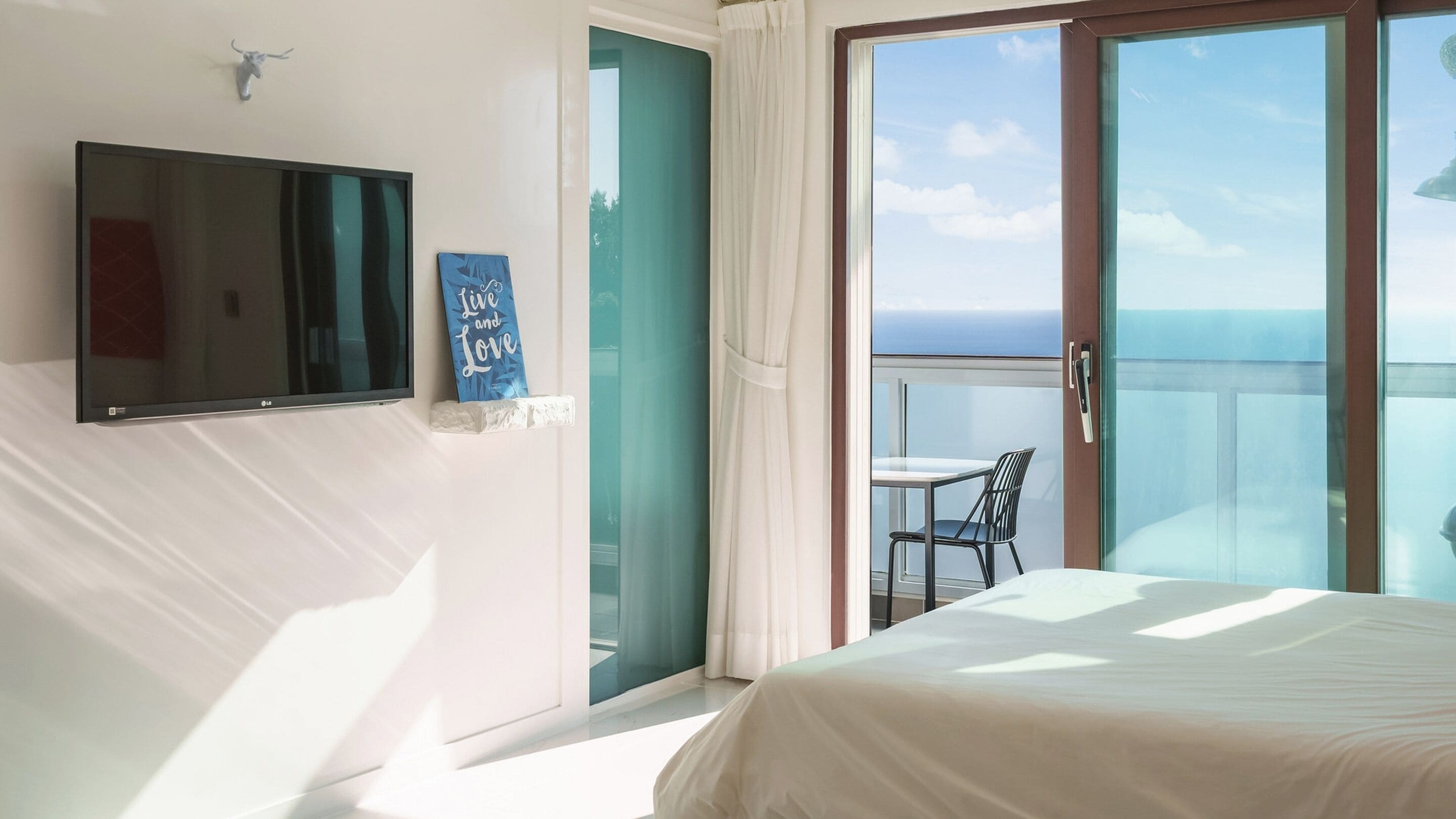 Kamar Basic, 1 kamar tidur (A203 (Spa/BBQ/Ocean View/pet)) | 1 kamar tidur dan Wi-Fi gratis