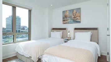 2 bedrooms, iron/ironing board, travel crib, WiFi