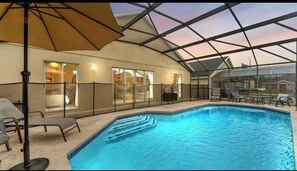 Pool - Spacious 4-bdrm house close to Disney in Davenport,FL- 8PPL- Private Pool (Davenport)