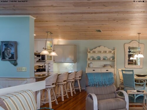 Gulf Beach Retreat, just steps from the sand of Anna Maria!  Private heated pool