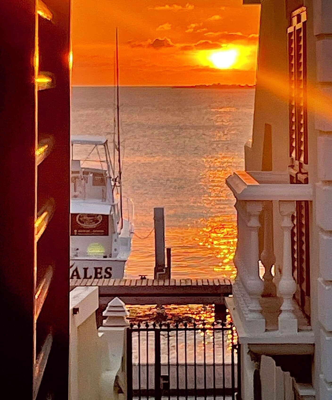 Blick von der Unterkunft