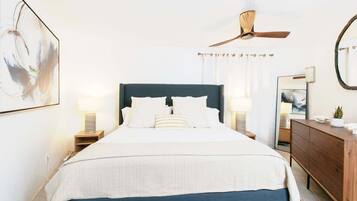 2 bedrooms, iron/ironing board, WiFi, bed sheets