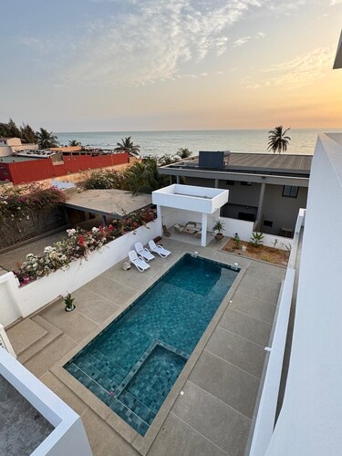 Contemporary villa with sea view 50m from the beach / 2nd position - near the village