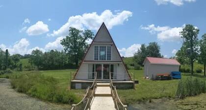 Cozy Waterfront A-Frame Cabin