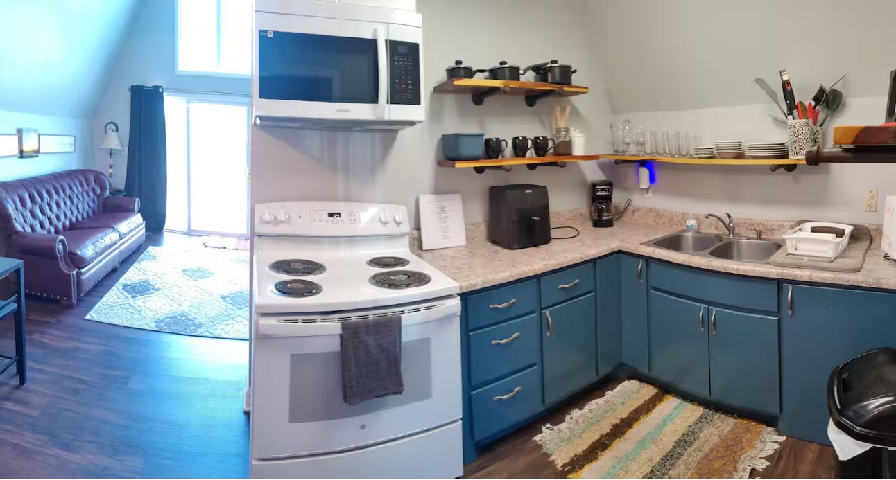 Microwave, oven, stovetop, paper towels