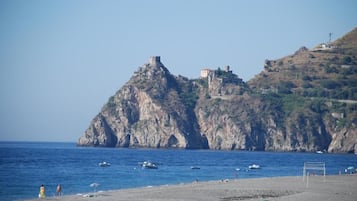 Am Strand, Sonnenschirme