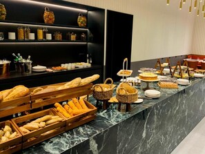 Daily buffet breakfast (EUR 26 per person)