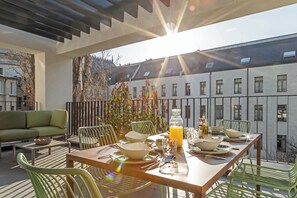 Apartment, 2 Bedrooms, City View | Terrace/patio - Marone Suites Budapest (Budapest)
