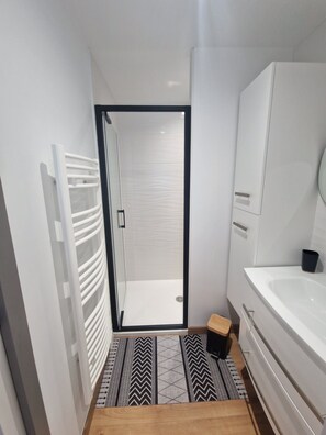 Shower, hair dryer, towels, soap - 10 minutes from Mont Saint Michel: small new house. (Pontorson)