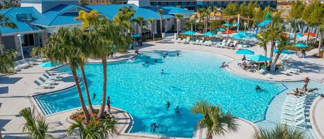 Udendørs pool, opvarmet pool