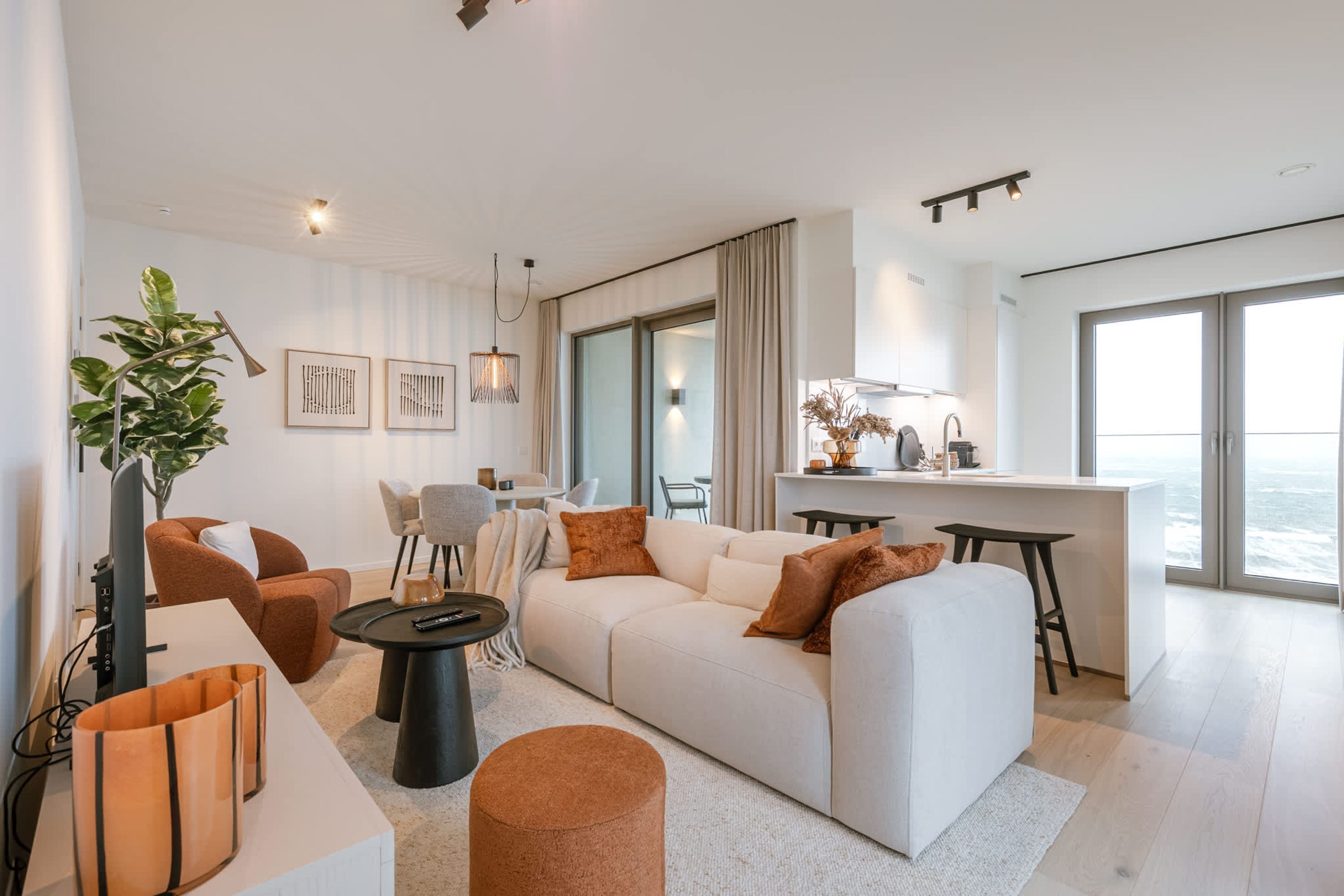Apartemen | 2 kamar tidur dan internet