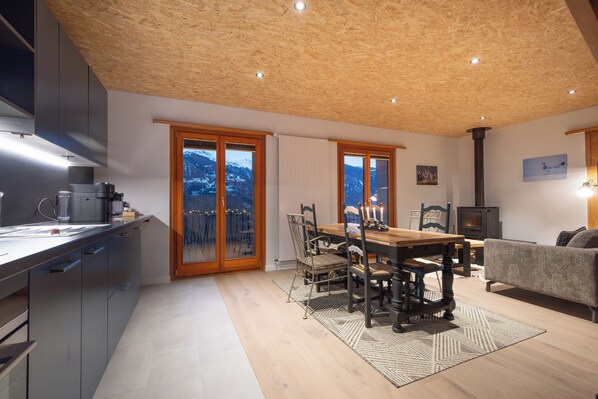 Interior - Cosy and charming 3-bedroom apartment in a B&B Alpine lodge in Crans-Montana (Crans-Montana)