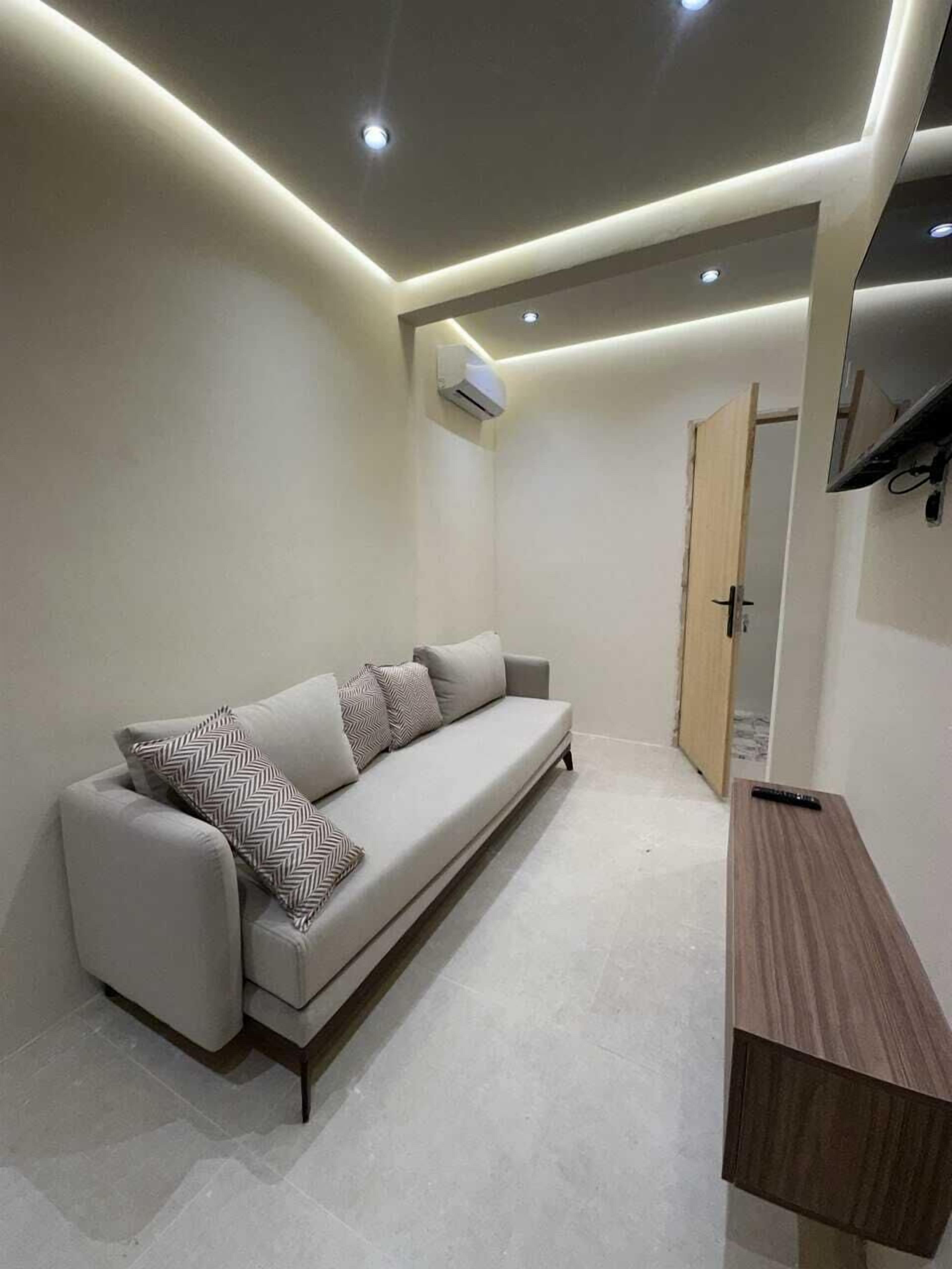 标准开间 | 起居区 | 43-厘米智能电视（配备有线频道）、Netflix、DVD 播放器