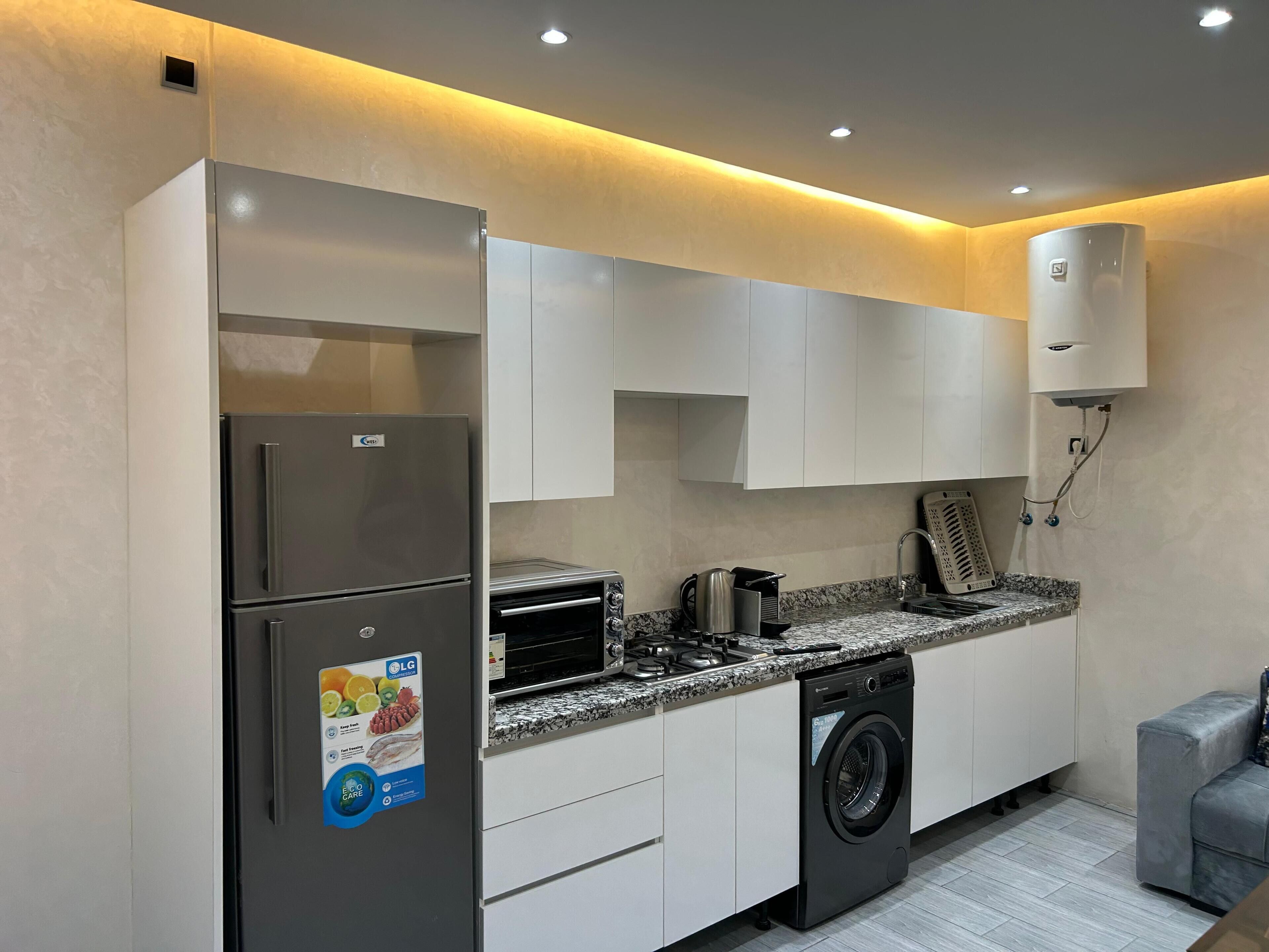 Appartement Standard | Cuisine privée | Lave-vaisselle, machine à expresso, cafetière/bouilloire