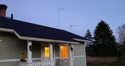 Charming 1-bedroom bungalow in Tervola,45 Min +- to Santa,Sauna included.