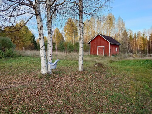 Charming 1-bedroom bungalow in Tervola,45 Min +- to Santa,Sauna included.
