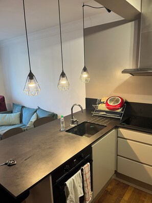 Private kitchen - T3 apartment a stone's throw from the Eiffel Tower (Paris)