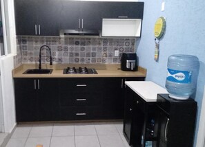 Private kitchen - Fully equipped apartment in a very quiet private condominium in Playa del Carmen (Playa del Carmen)