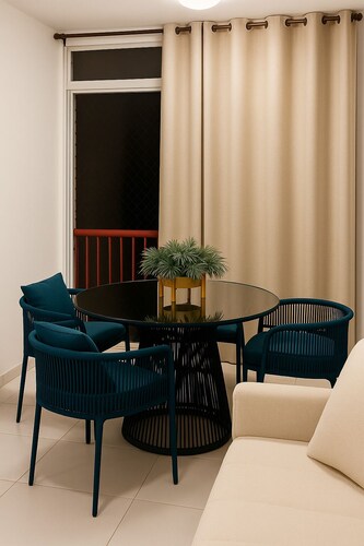 Fully furnished 3-bedroom apartment in a prime area of Teresina, Piauí.