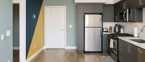 Microwave, oven, stovetop, dishwasher