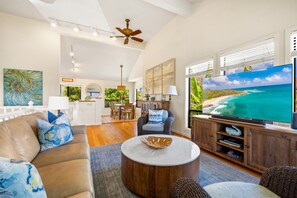 TV - Amazing 3-bedroom house with AC in Bayview @ Poipu Kai - Ocean View (Koloa)
