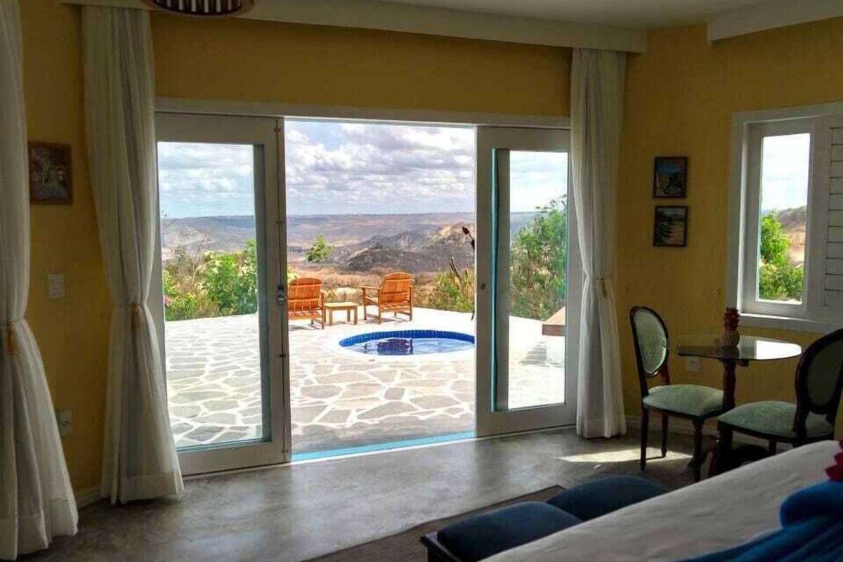 Suite Studio Deluxe, 1 grand lit, piscine privée, vue montagne