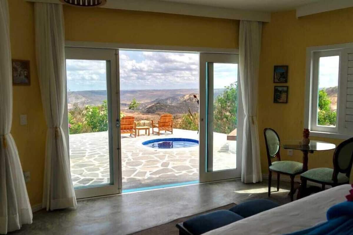Deluxe-Studiosuite, 1 Queen-Bett, eigener Pool, Bergblick