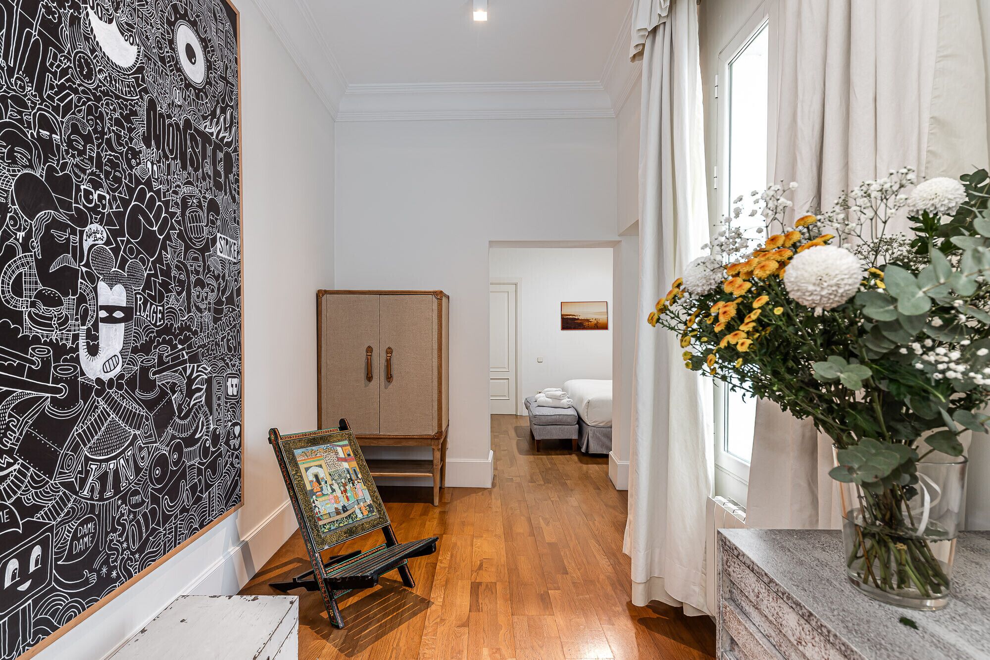 2 chambres, fer et planche à repasser, accès au Wi-Fi (inclus)
