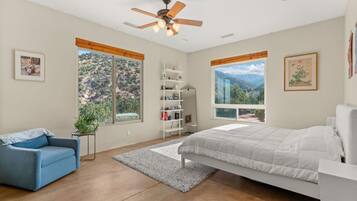 3 habitaciones, tabla de planchar con plancha, wifi y ropa de cama