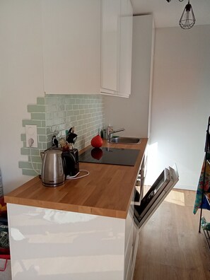 Private kitchen - Sea-view terrace. 2mn from the streetcar, very well equipped, Pets welcome (Nice)