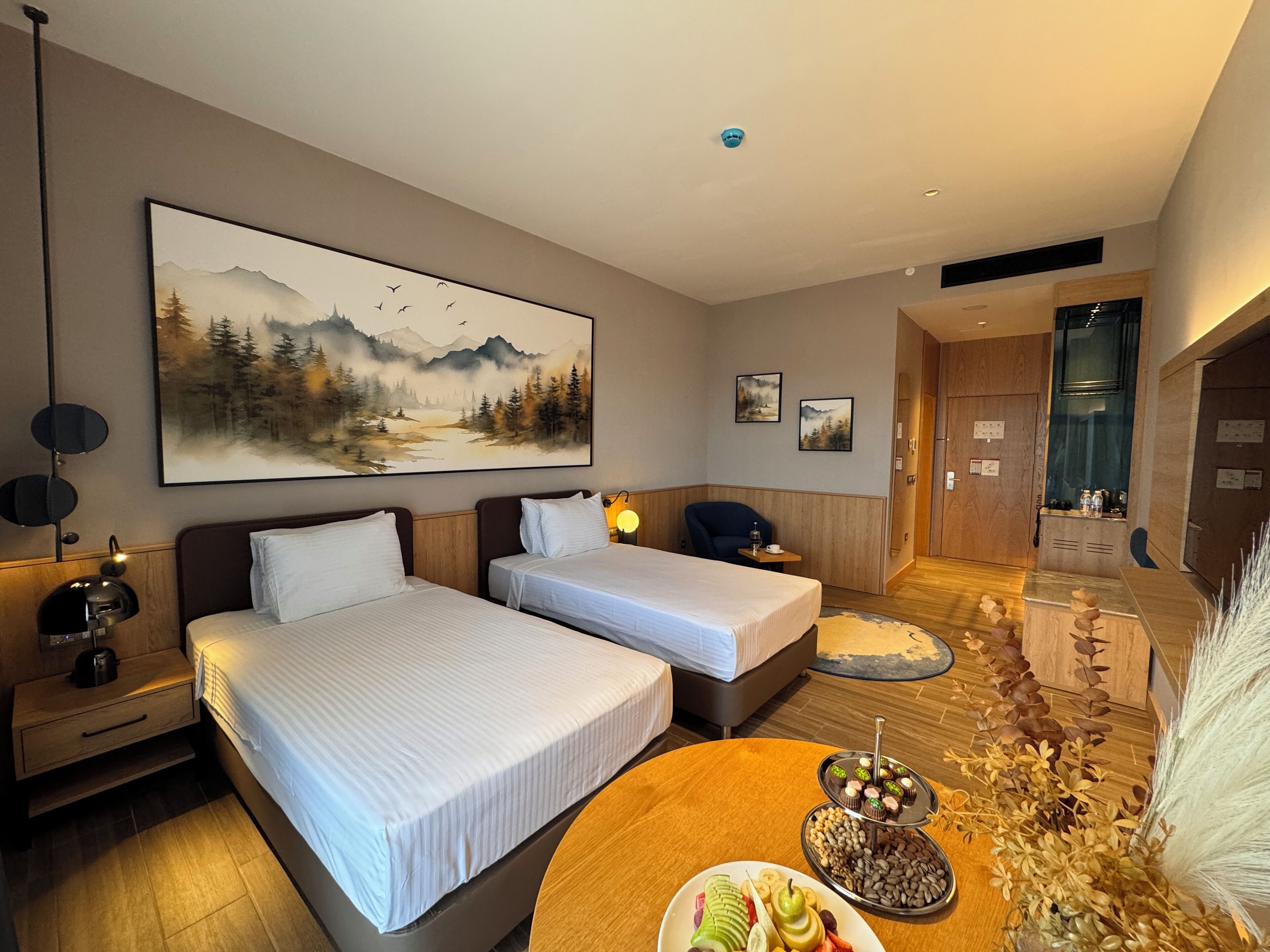 Minibar, wifi gratis y ropa de cama 