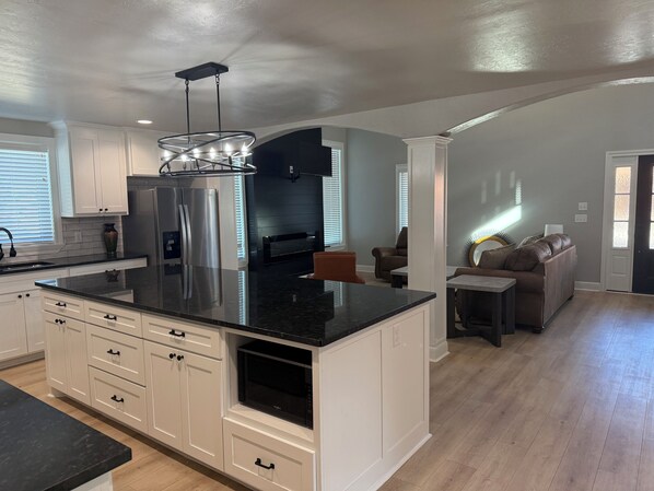 Microwave, oven, stovetop, dishwasher