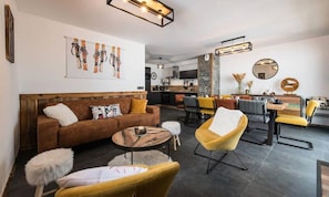 Living area - Apartment in Valmeinier at Ski Slopes (Valmeinier)