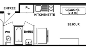 Floor plan - Apartment Near Slopes With Mountain Views (Hauteluce)