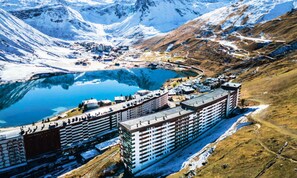 Aerial view - Bright Apartment Direct Access to the Slopes Balcony (Tignes)