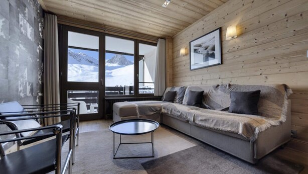 Living area - Renovated Apartment Foot of the Slopes Balcony (Tignes)