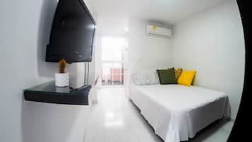 Business-lejlighed - 2 soveværelser - aircondition - byudsigt | Strygejern/strygebræt, gratis Wi-Fi