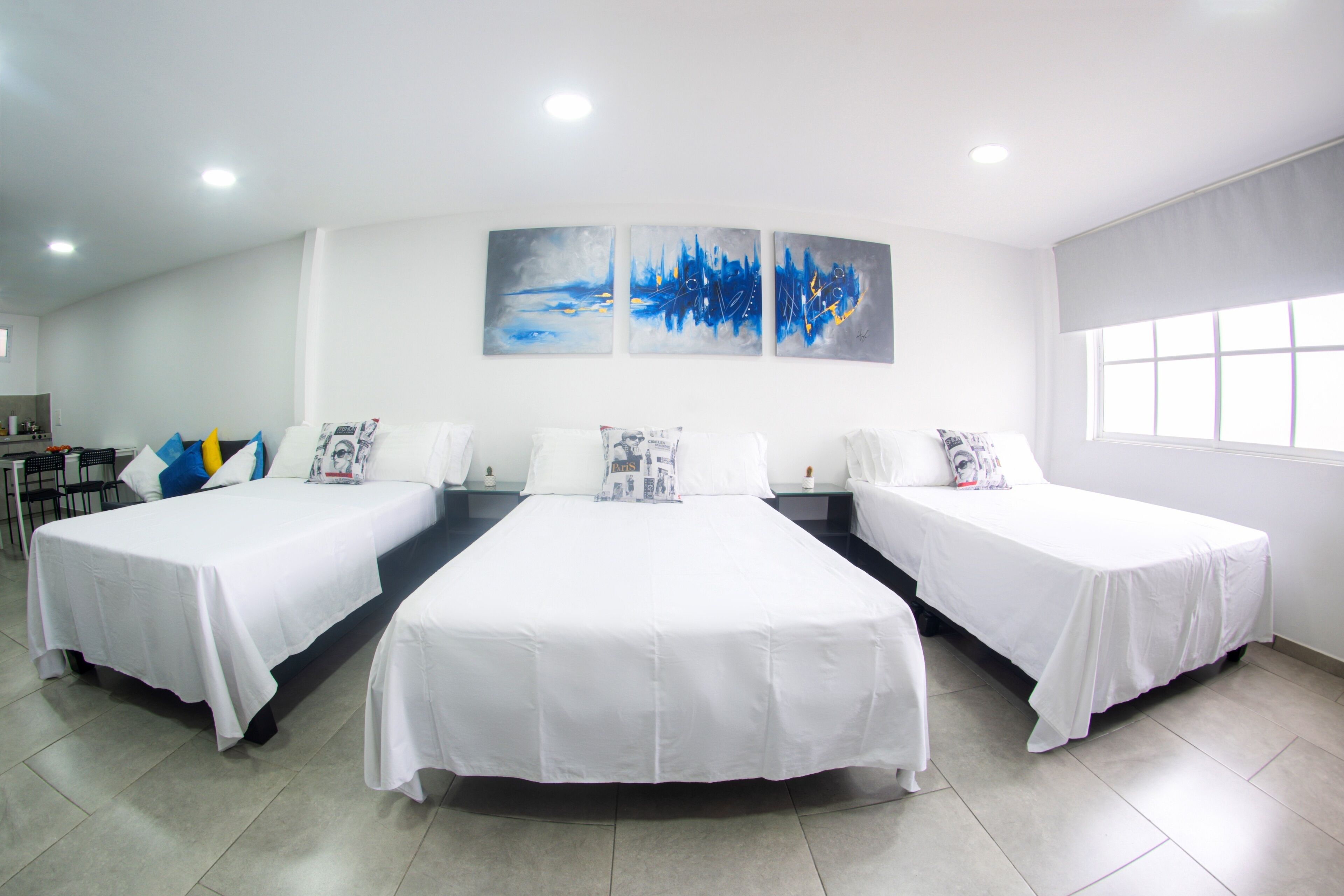 Family Studio, 1 Bedroom, Air conditioning, City View | Iron/ironing board, free WiFi, bed sheets
