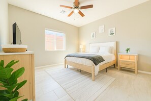 2 bedrooms, free WiFi, bed sheets, wheelchair access