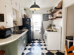 Microwave, oven, stovetop