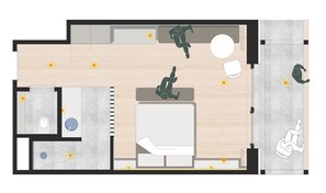 Chambre Double Junior | Coffres-forts dans les chambres