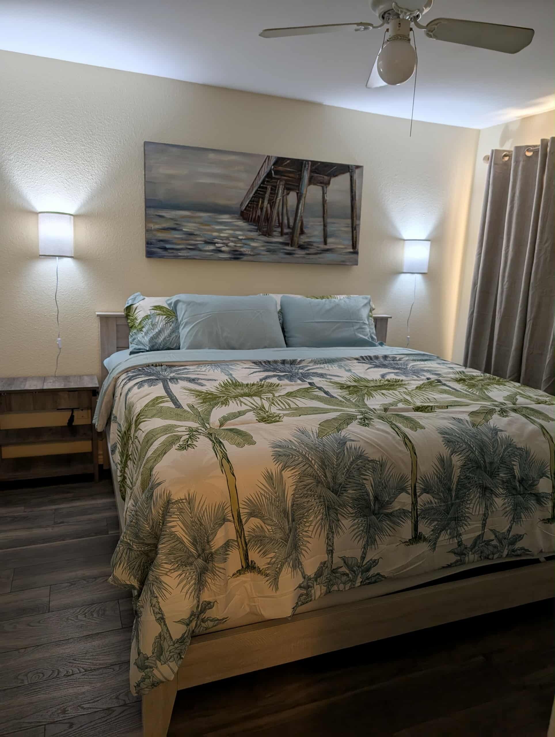 1 habitación, tabla de planchar con plancha, internet y ropa de cama 