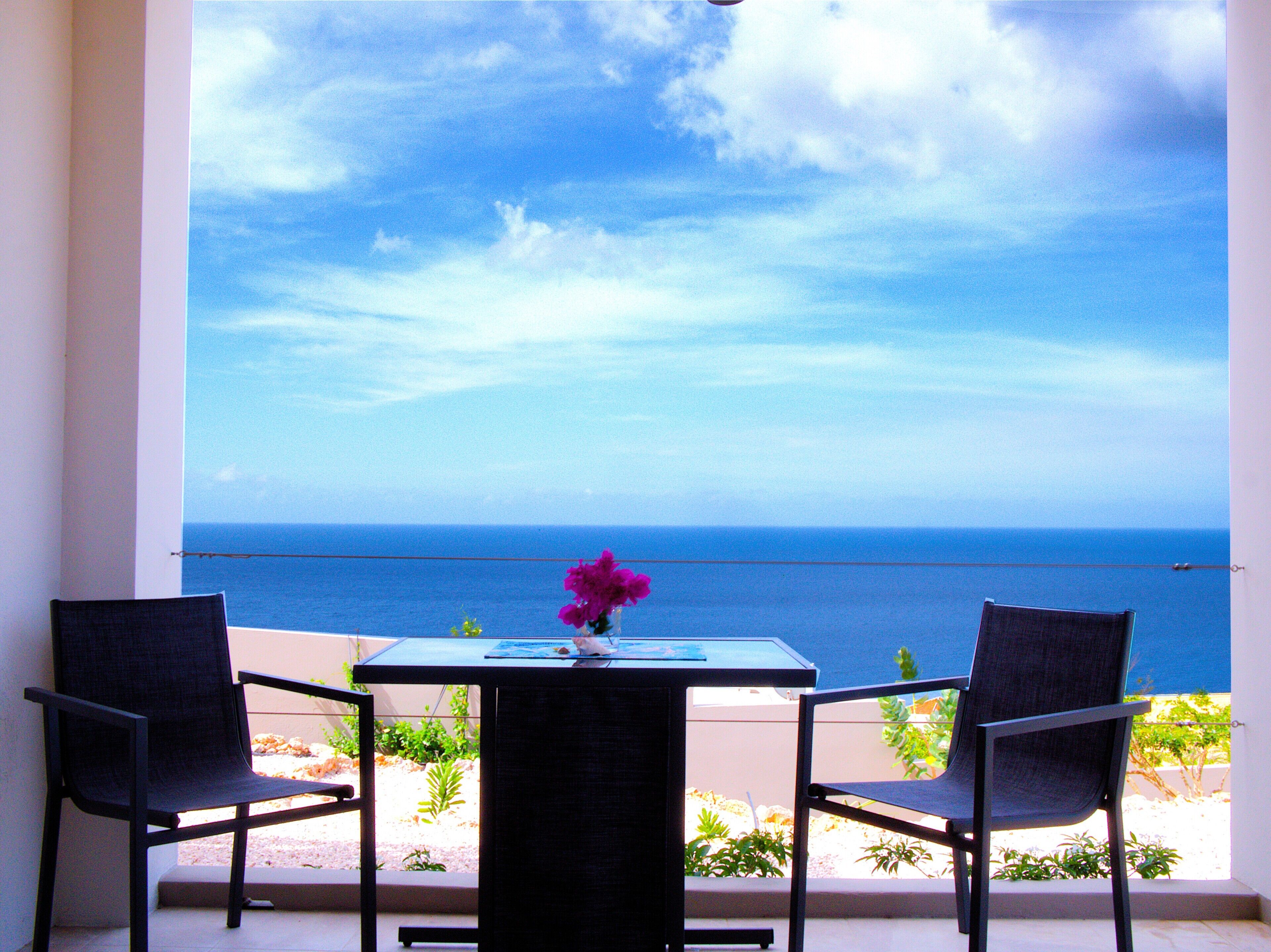 Enjoy morning coffee or dinner just relax on covered patio